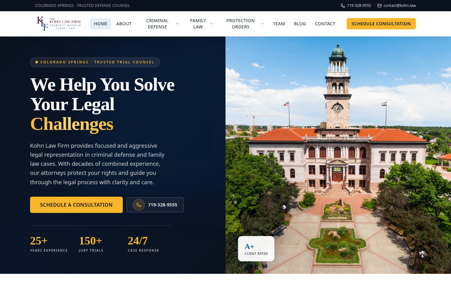 Shimon Kohn website designed by My Business Local