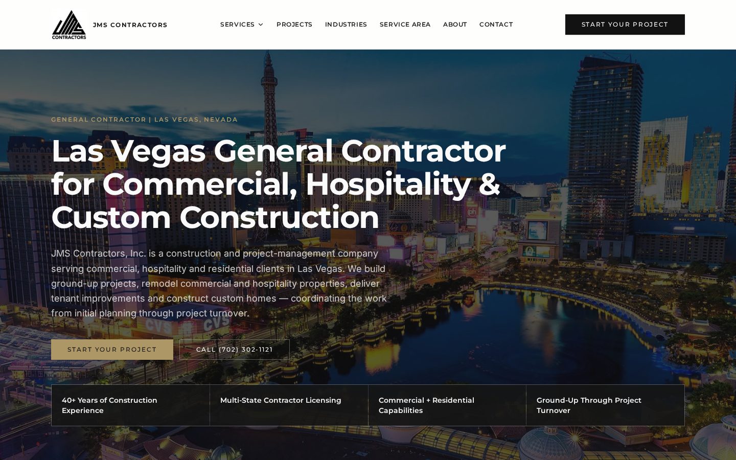 JMS Contractors website designed by My Business Local